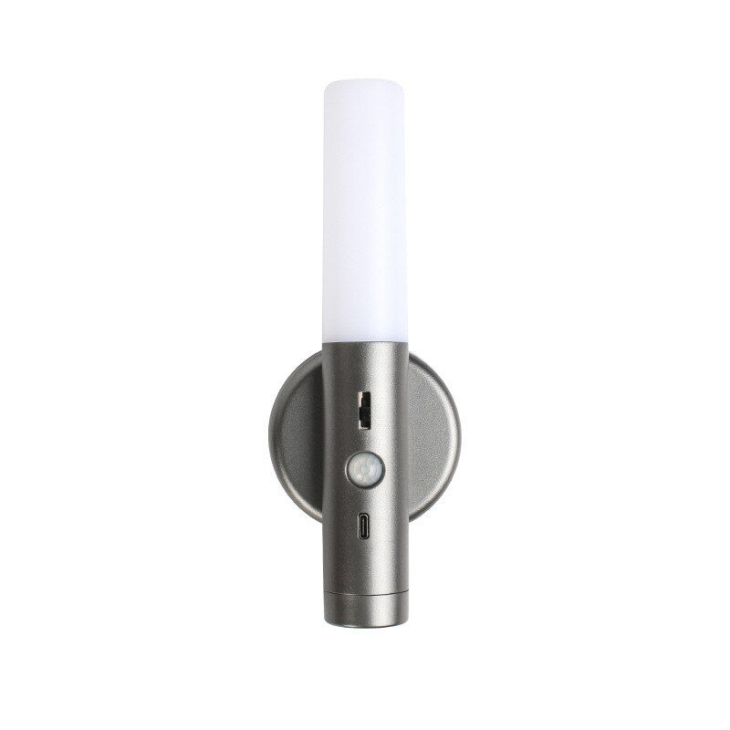 Thumbnail: 3 IN 1 LED Induction Night Light Cabinet Corridor Magnetic Wall Lamp USB Charge