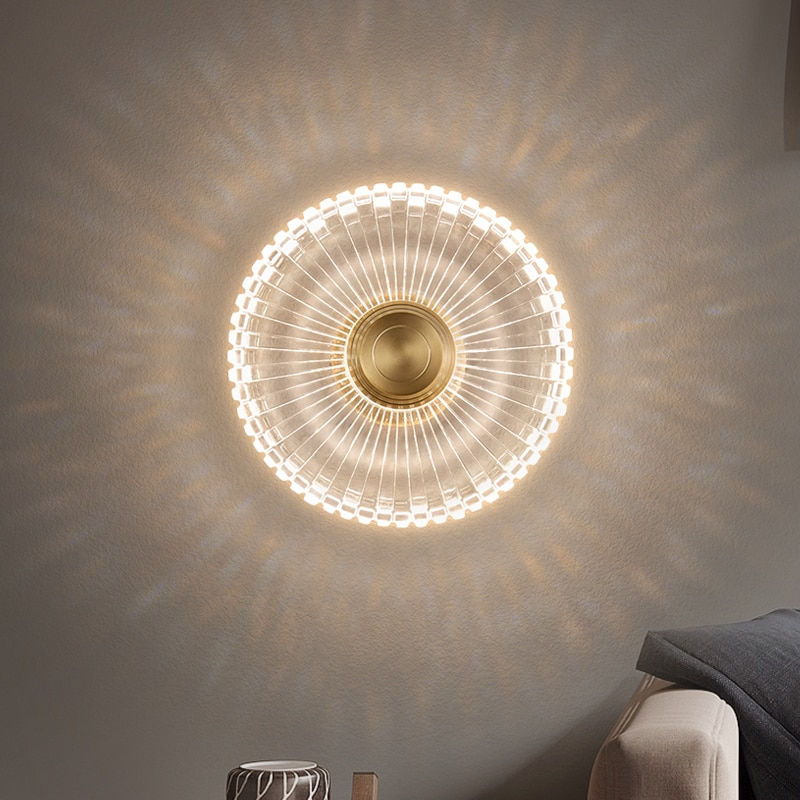 FKL Nordic Modern Wall Lamp Round Flower Type Acrylic Creative Flower
