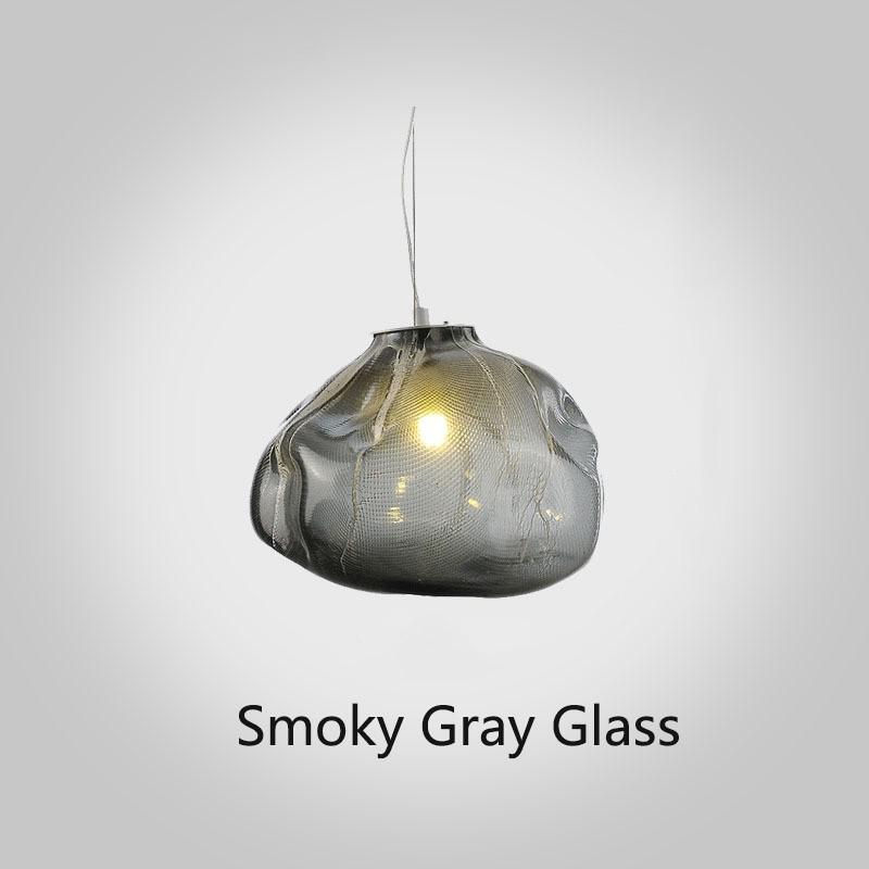 Thumbnail: LED Chandelier Island Clear/Amber/Smoky Glass Pendant Lamp Hanging Light
