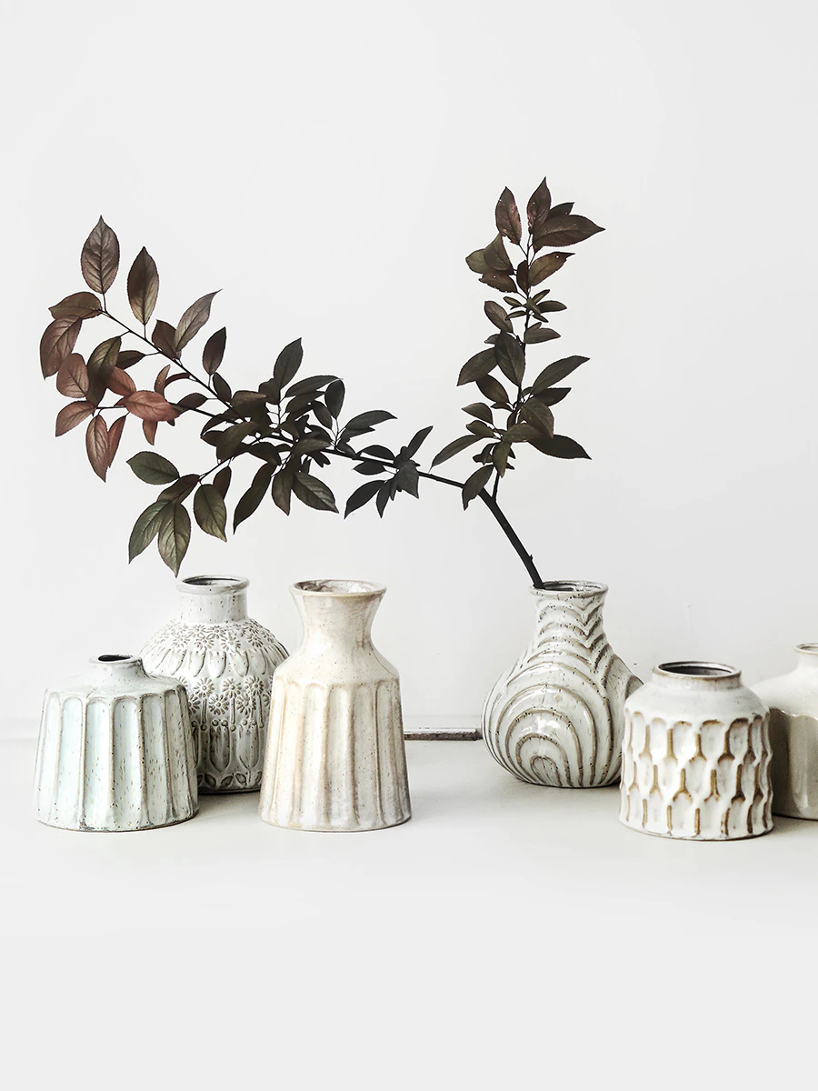 Thumbnail: 2022 New Arrival Fashion Simple Home Handmade Coarse Pottery Vases 