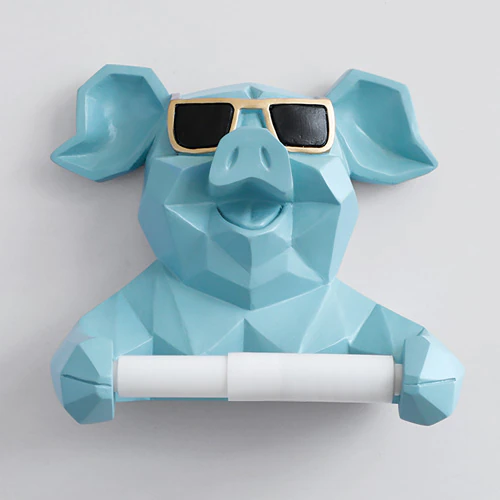 Thumbnail: animal tissue box Statue Figurine Hanging toilet paper holdert