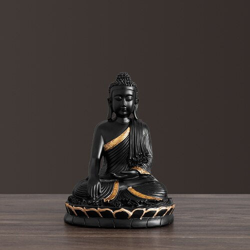 Thumbnail: Resin Statuette bouddha large Buddha decor home decor Buddha statue