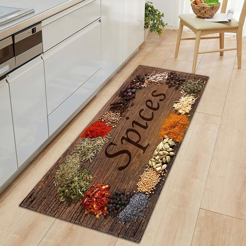 Thumbnail: Long Strip Entrance Doormat Household Tableware Anti-slip Kitchen Mat 