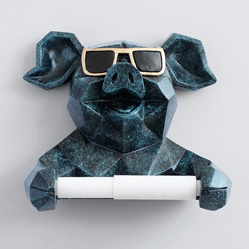 Thumbnail: animal tissue box Statue Figurine Hanging toilet paper holdert