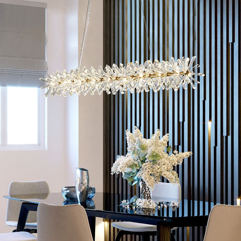 Thumbnail: New Hot sale Crystal Flower Ceiling Chandelier Led  indoor lighting lustre LED 