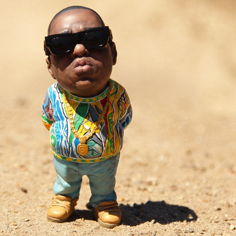 Thumbnail: Cool Hip Hop Figurines for Interior Home Decor Resin People Miniature 