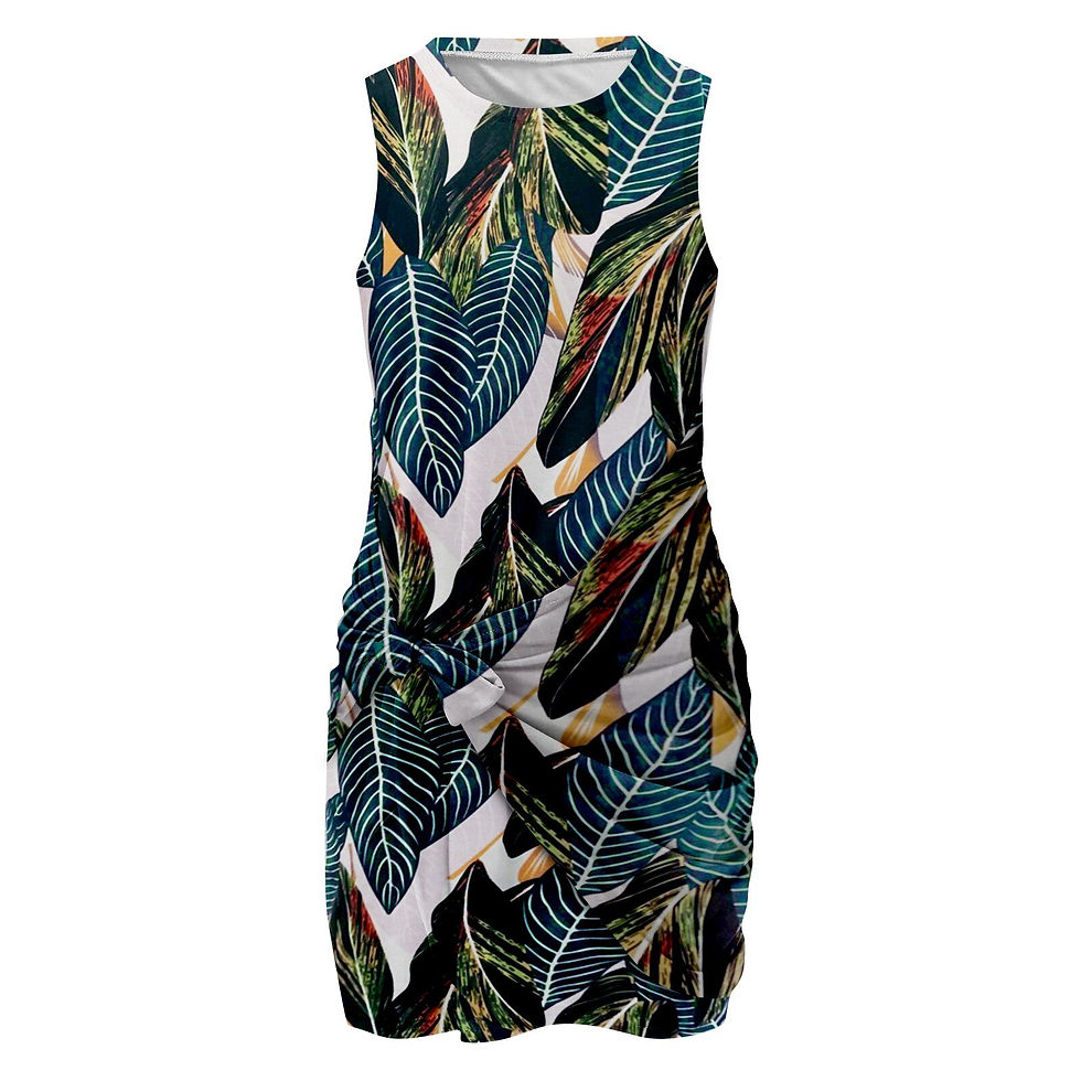 Thumbnail: Vintage Striped Dresses For Women Elegant O Neck Sleeveless 