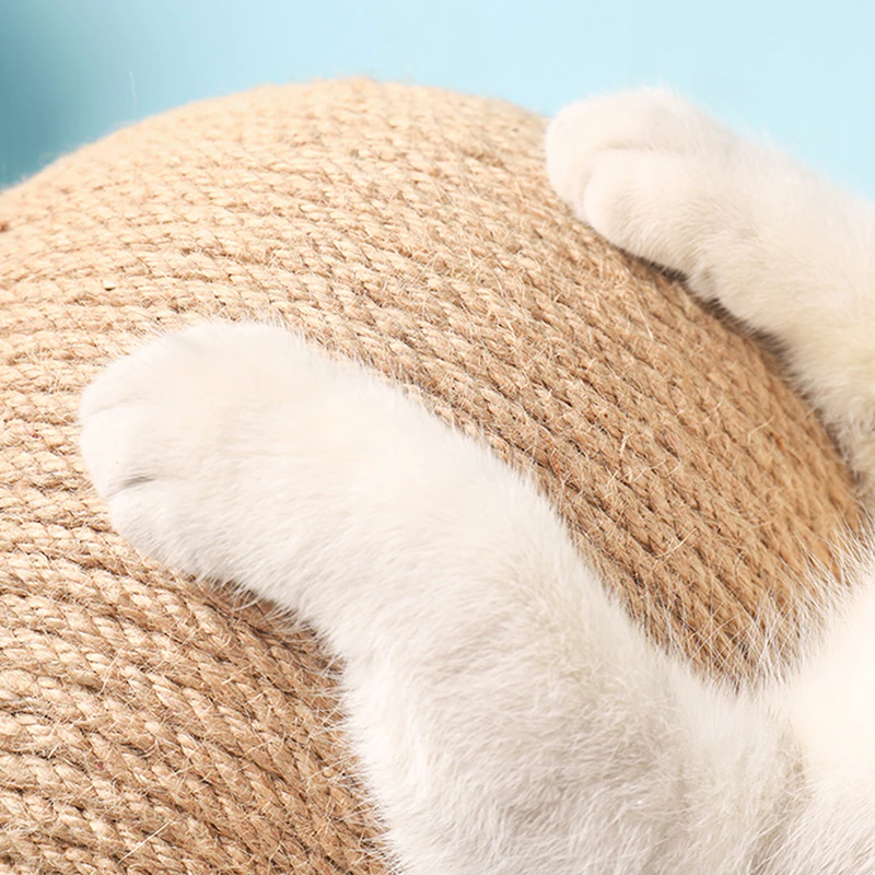 Thumbnail: Cat Scratching Ball Toy Kitten Sisal Rope Ball Board Grinding Paws Toy