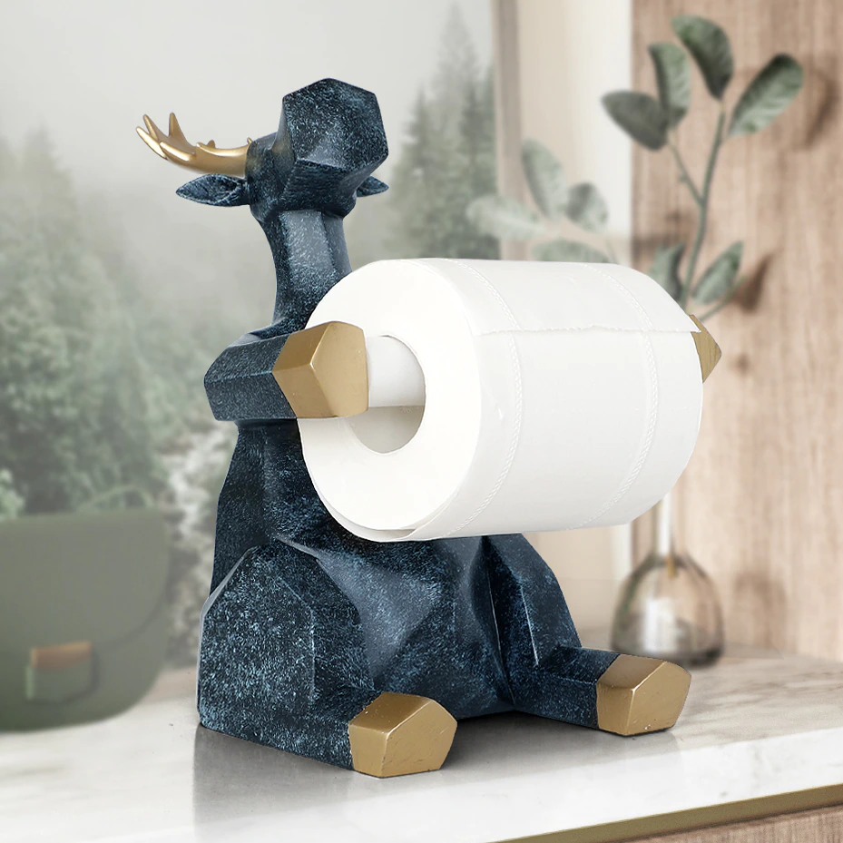 Thumbnail: Animal statue Craft Toilet Paper Holder Table living room office restaurant 