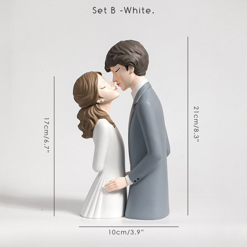 Thumbnail: 2022 DIY Love Figures Wedding Ceremony  Couple Set Figurines Romantic Girl Boy