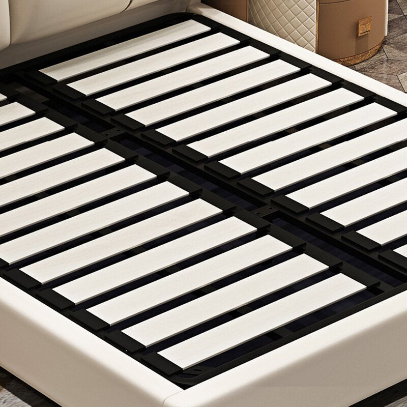 Thumbnail: Light Luxury Folding Frame Bed King Size High Quality Designer Double Beds 