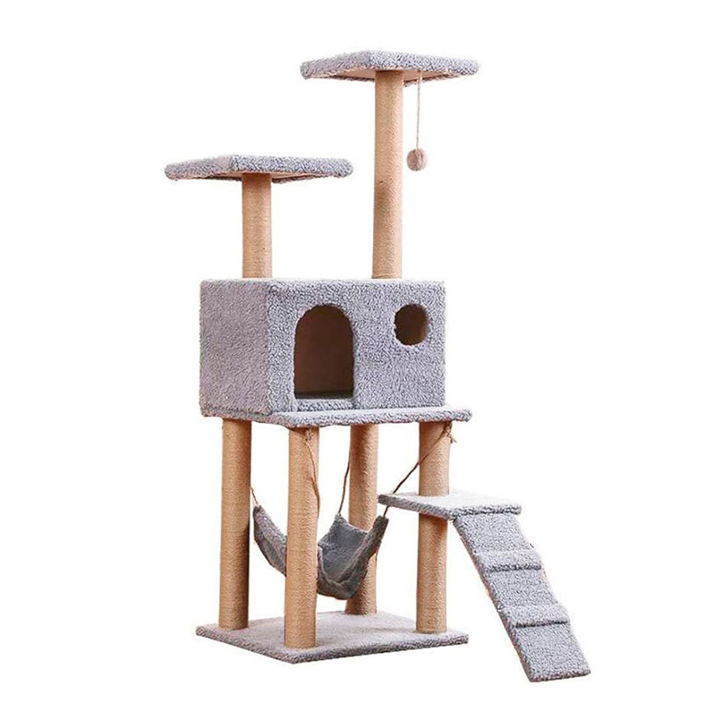 Rascador Para Gato 6 Niveles Con Hamaca y Escalera