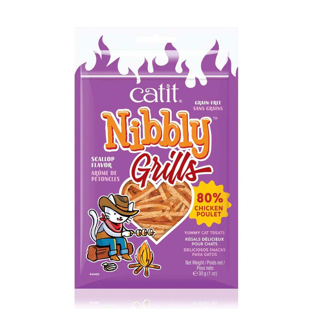 Catit Nibbly Grills Pollo y Vieras - 30g