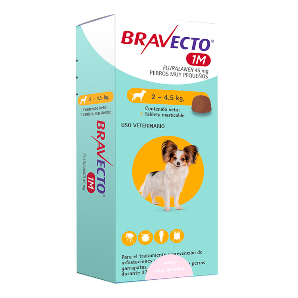 Bravecto 1M - 2 a 4.5kg