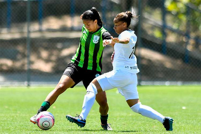 MESMO COM O EMPATE, AMÉRICA MANTÉM A LIDERANÇA NO MINEIRO FEMININO.