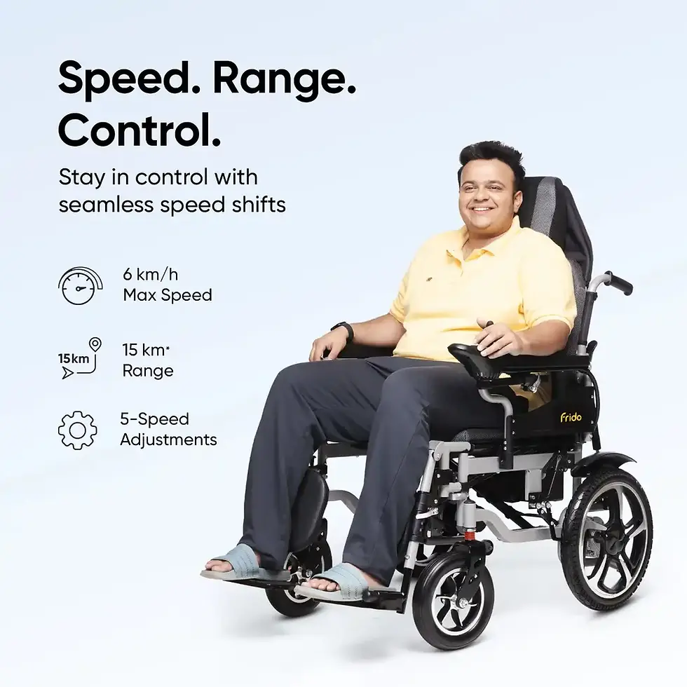 Thumbnail: Key Features of Frido Heavy Duty wheelchair available in Delhi from Healthy Jeena Sikho