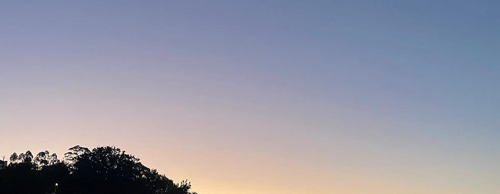 Sunset at glamping 