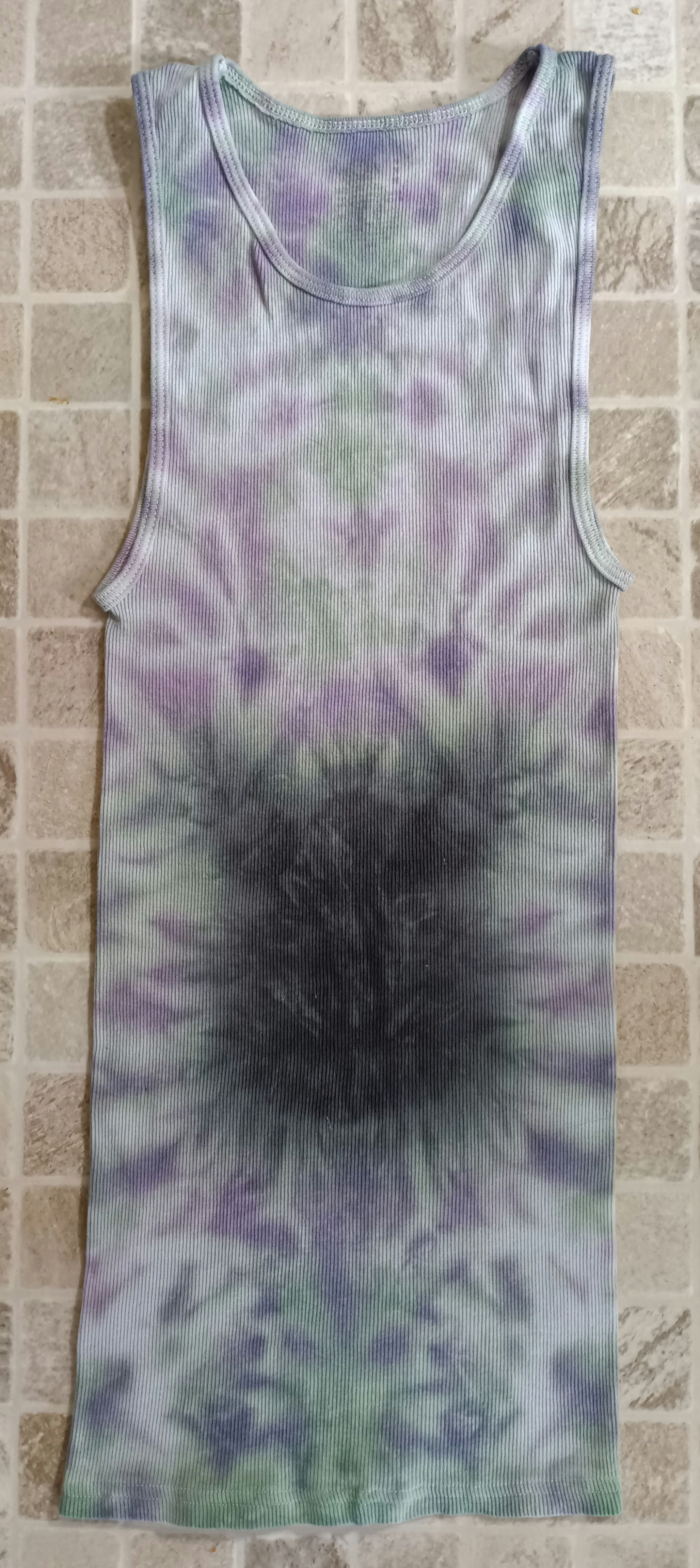 "Shadow Cat" Tie Dye Tank (M)