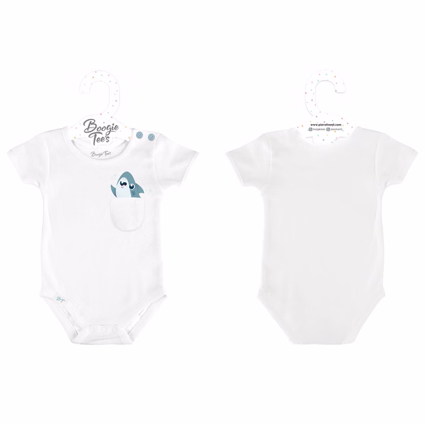 Blue Shark White Boogie Tee's Crazy Pocket - Image 3