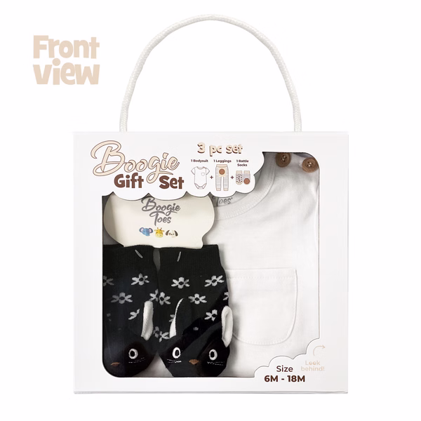 Scaredy Cat, 3-Pc Boogie Toes, Tight & Tee Baby Premium Gift Set - Image 7