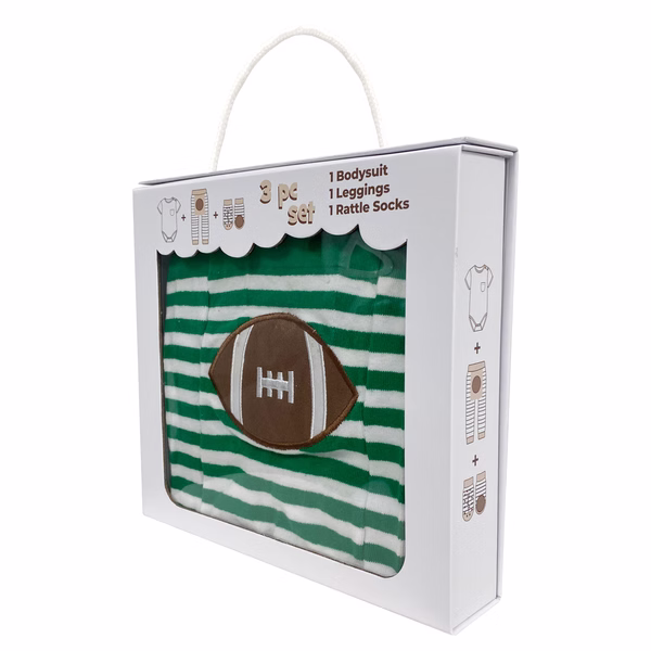 Football, 3-Pc Boogie Toes, Tight & Tee Baby Premium Gift Set - Image 4