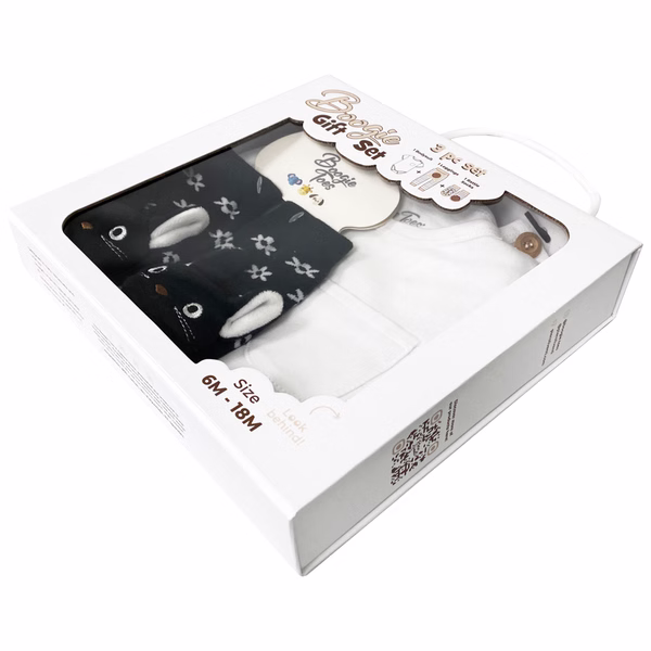 Scaredy Cat, 3-Pc Boogie Toes, Tight & Tee Baby Premium Gift Set - Image 5