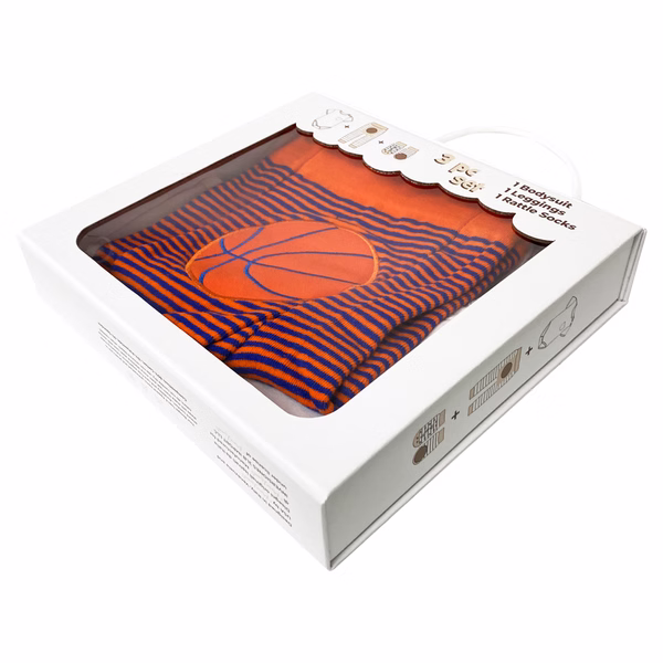 Basketball, 3-Pc Boogie Toes, Tight & Tee Baby Premium Gift Set - Image 4