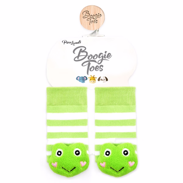 Green Frog, 2-Pc Boogie Toes & Tight Baby Gift Set (6-18m) - Image 4