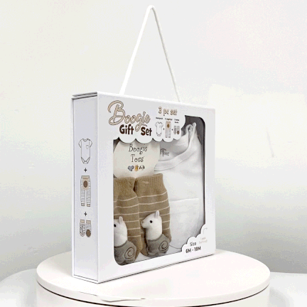 Llama, 3-Pc Boogie Toes, Tight & Tee Baby Premium Gift Set - Image 2