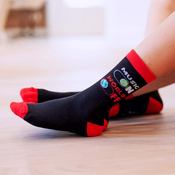 Music On World Off - Kids Socks - One Hit Wonders Mini - Size S - Image 3