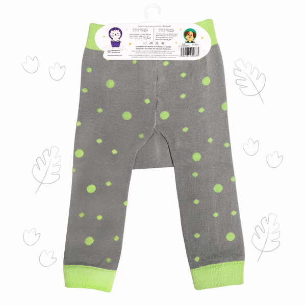 Green Dino - Boogie Tights Baby Leggings - Image 3