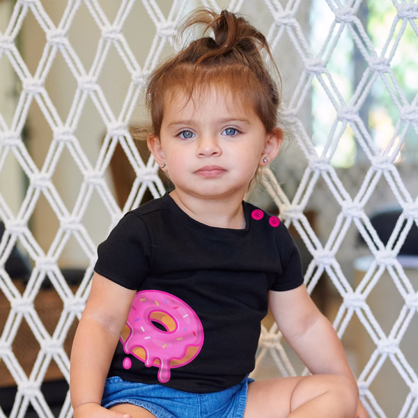 Donut Black Boogie Tee's Huggie Toons - Image 2