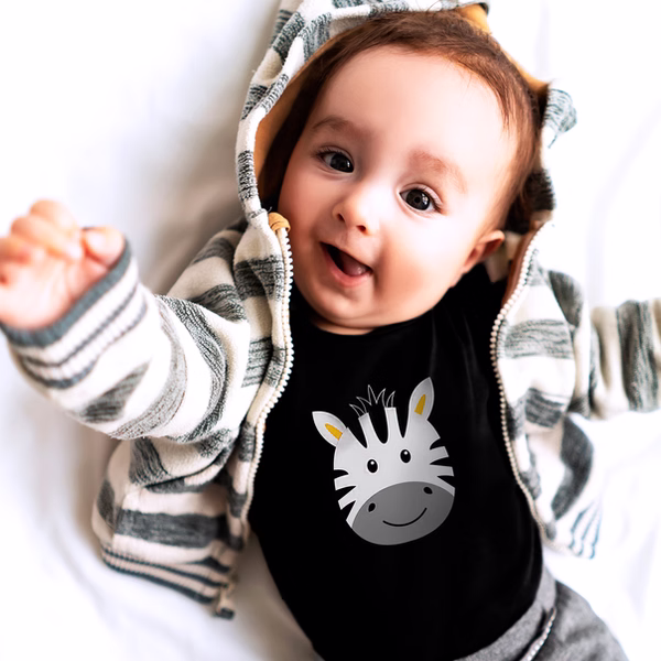 Zebra Black Boogie Tee's Funny Tails - Image 2