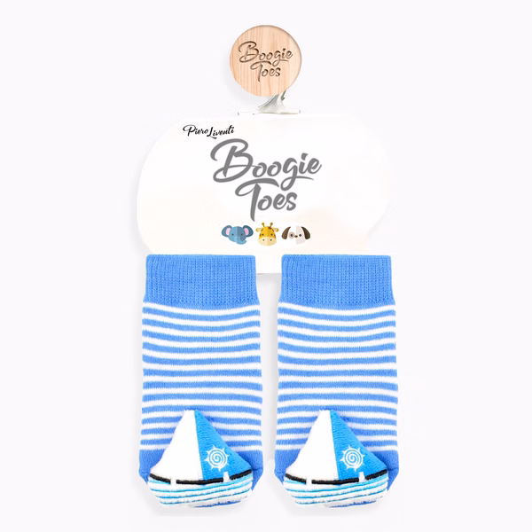 Sailboat, 2-Pc Boogie Toes & Tight Baby Gift Set (6-18m) - Image 4
