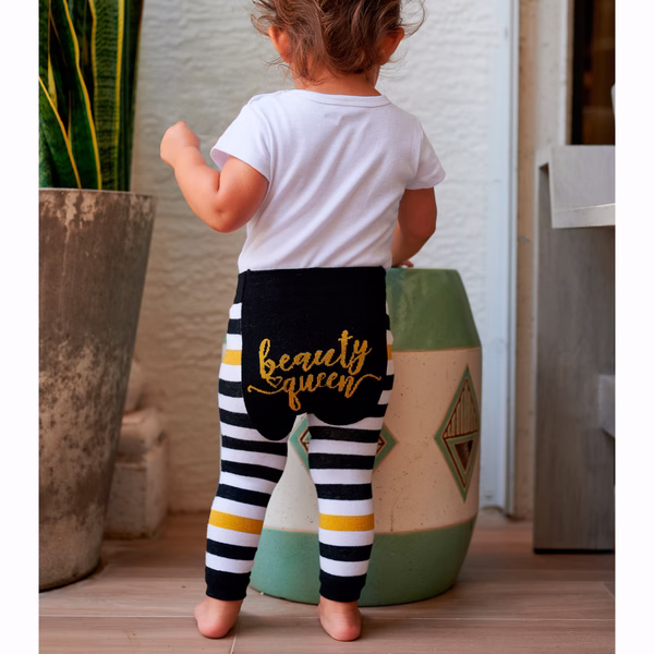 Beauty Queen Bee, 3-Pc Boogie Toes, Tight & Tee Baby Premium Gift Set - Image 9