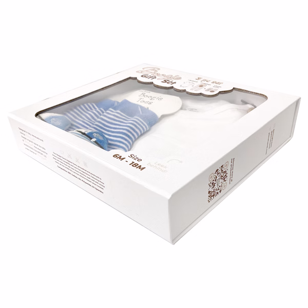 Sailboat, 3-Pc Boogie Toes, Tight & Tee Baby Premium Gift Set - Image 3