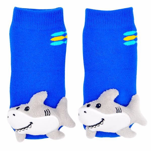Blue Shark Boogie Toes Rattle Socks - Image 2