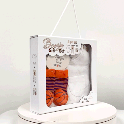 Basketball, 3-Pc Boogie Toes, Tight & Tee Baby Premium Gift Set - Image 2