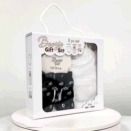 Scaredy Cat, 3-Pc Boogie Toes, Tight & Tee Baby Premium Gift Set - Image 2