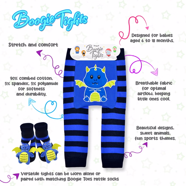 Red Crabby Crab - Boogie Tights Baby Leggings - Image 4