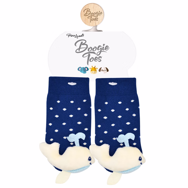 Baby Whale Boogie Toes Rattle Socks - Image 3