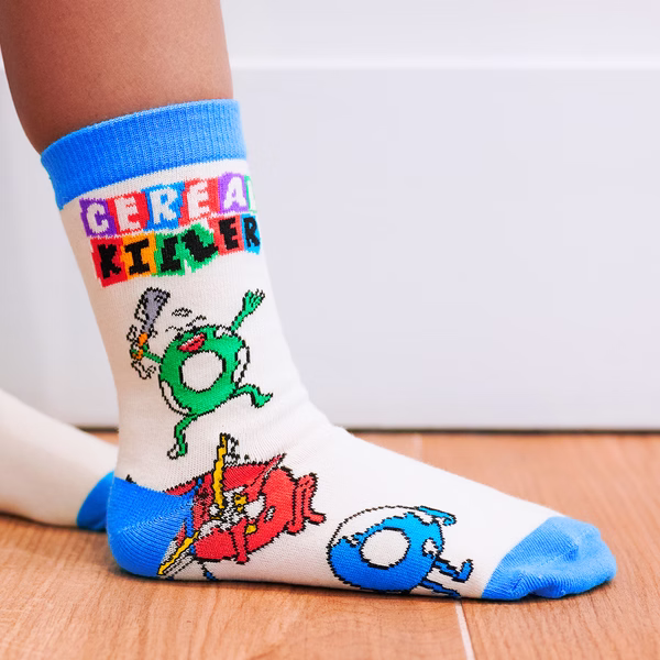 Cereal Killer Halloween - Kids Socks - One Hit Wonders Mini - Size S - Image 4