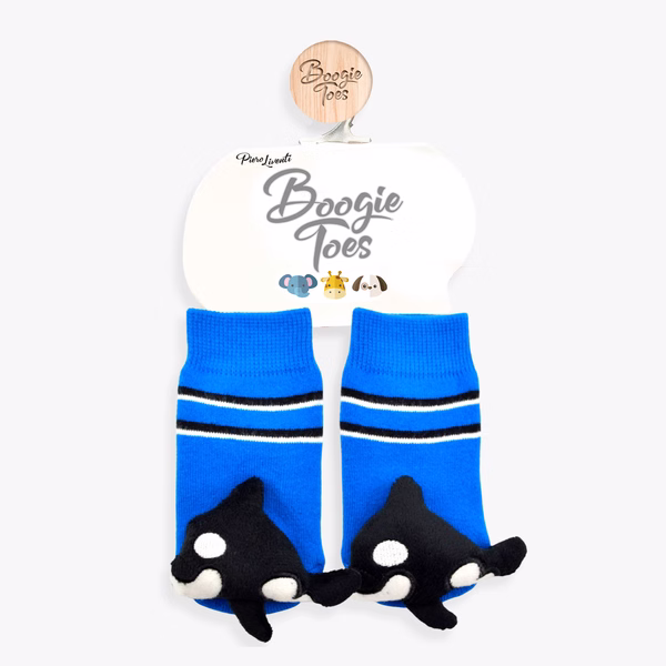 Baby Orca Whale Boogie Toes Rattle Socks - Image 3