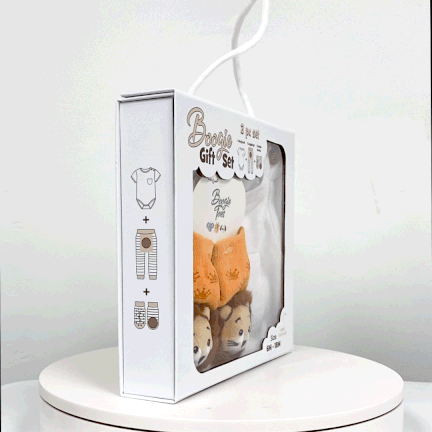 Baby Lion, 3-Pc Boogie Toes, Tight & Tee Baby Premium Gift Set - Image 2