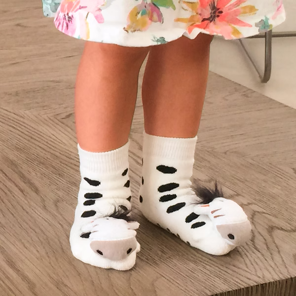 Zebra Boogie Toes Rattle Socks - Image 3