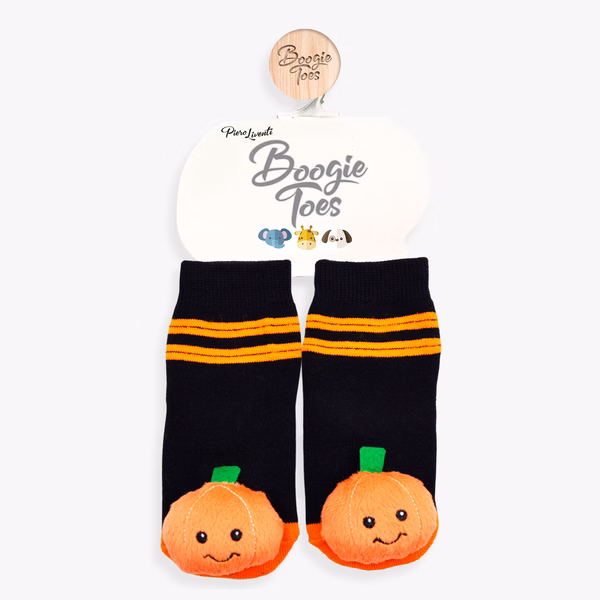 Pumpkin Halloween Boogie Toes Rattle Socks - Image 6