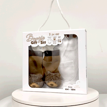 Grizzly Bear, 3-Pc Boogie Toes, Tight & Tee Baby Premium Gift Set - Image 2