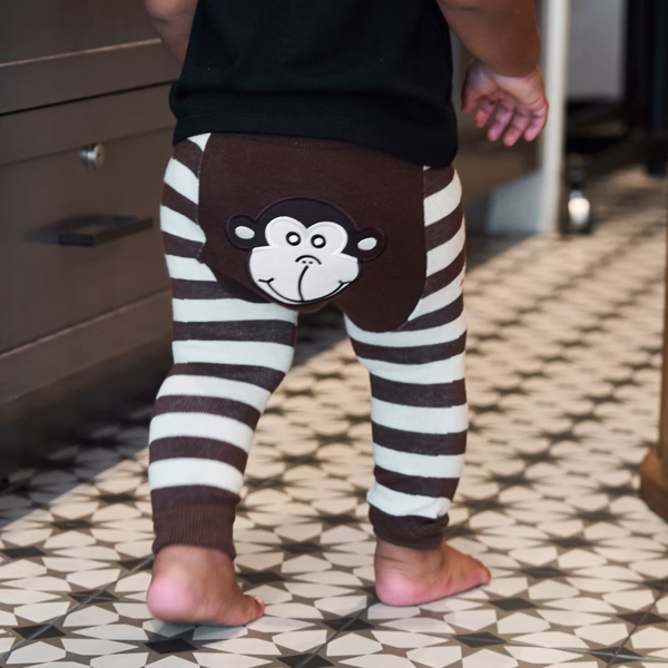 Monkey Boy - Boogie Tights Baby Leggings - Image 5