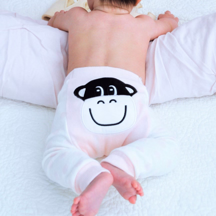 Monkey Girl - Boogie Tights Baby Leggings - Image 2