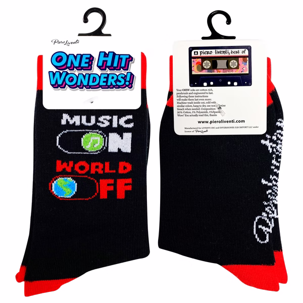 Music On World Off - Kids Socks - One Hit Wonders Mini - Size S - Image 4